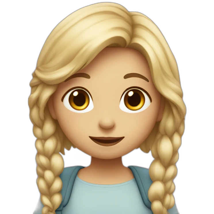 Un ours sur une fille emoji