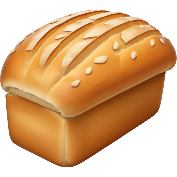 freshly baked loaf of bread with steam rising emoji