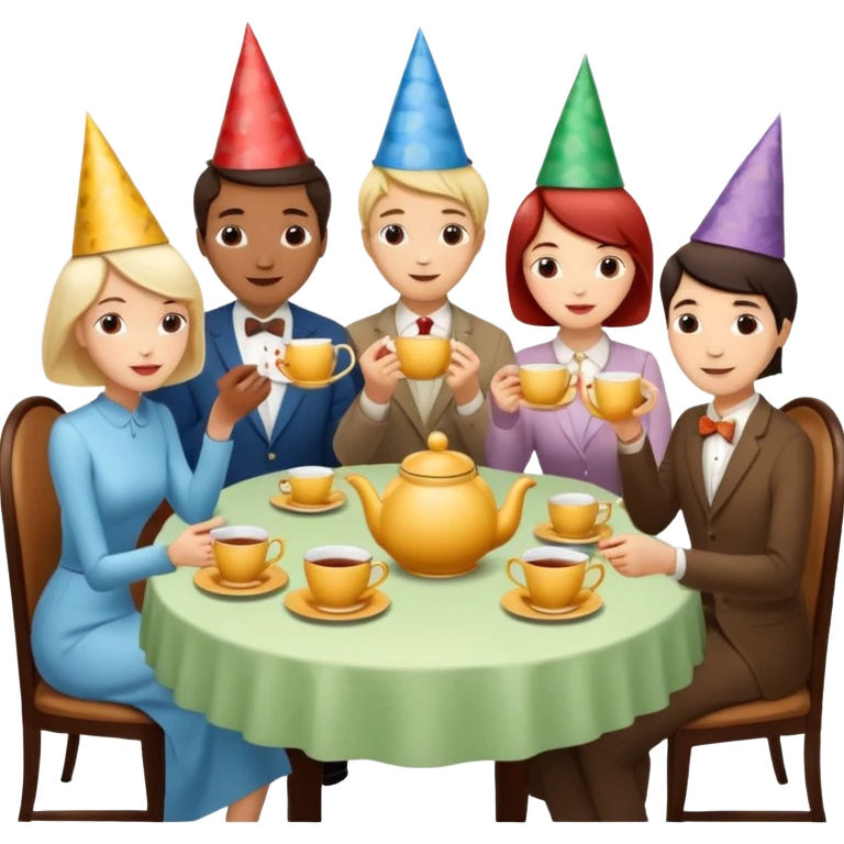tea party emoji