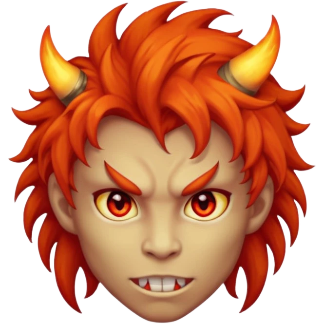 fire hair deamon emoji