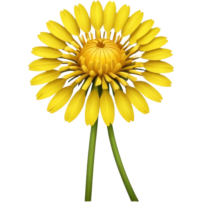 Yellow dandelion flower emoji