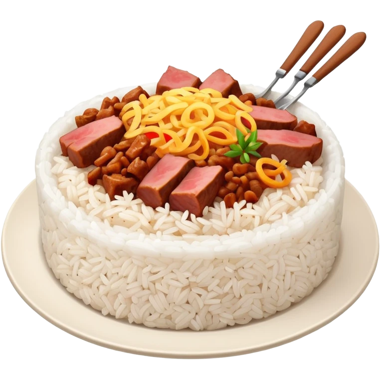rice and meat emoji
