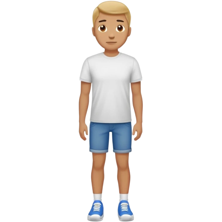 다리를 벌리고 서 있는 남자 emoji