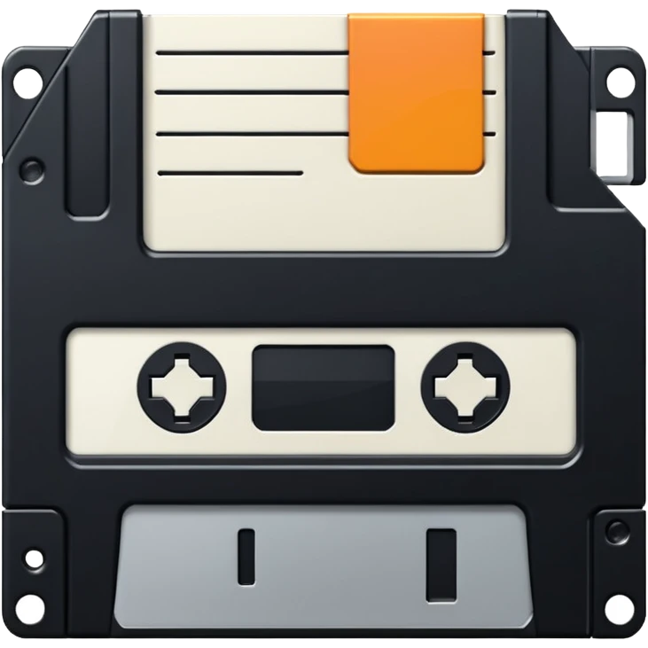 Floppy disk retro-tech aesthetic emoji
