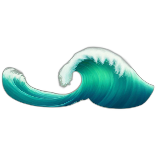 Wave emoji