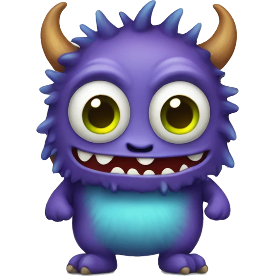A cute monster  emoji