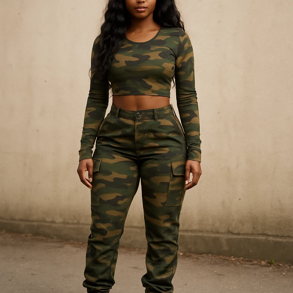 realistic full body camo baddie redbone emoji