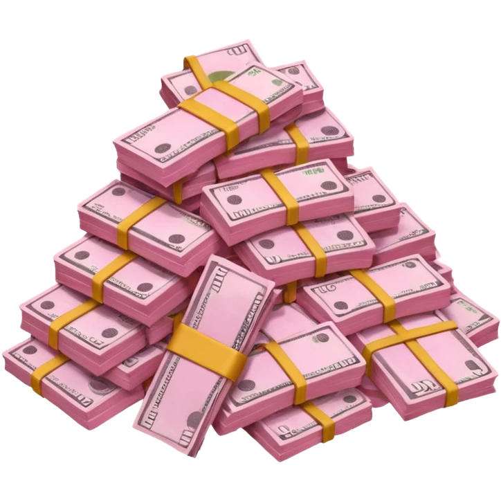 Pink money emoji