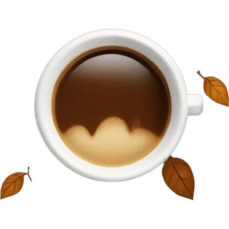 autum and coffee emoji