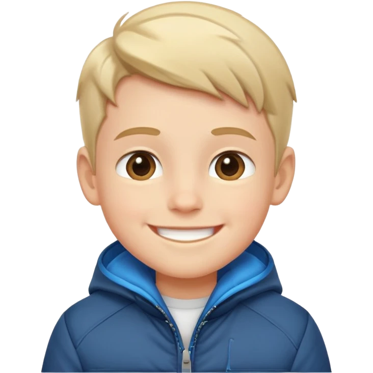 smiling boy in jacket emoji