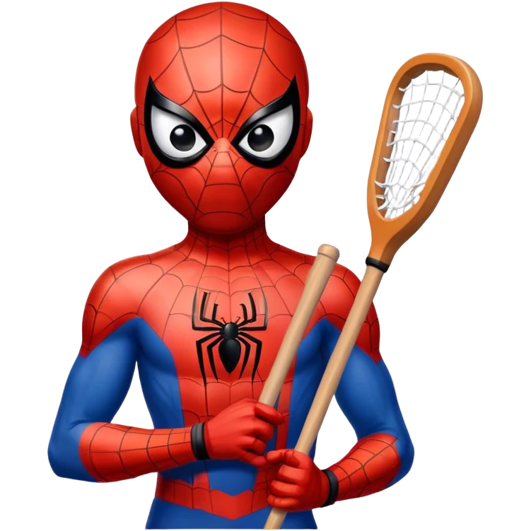 ￼ Spider-Man with basketball and hockey stick emoji