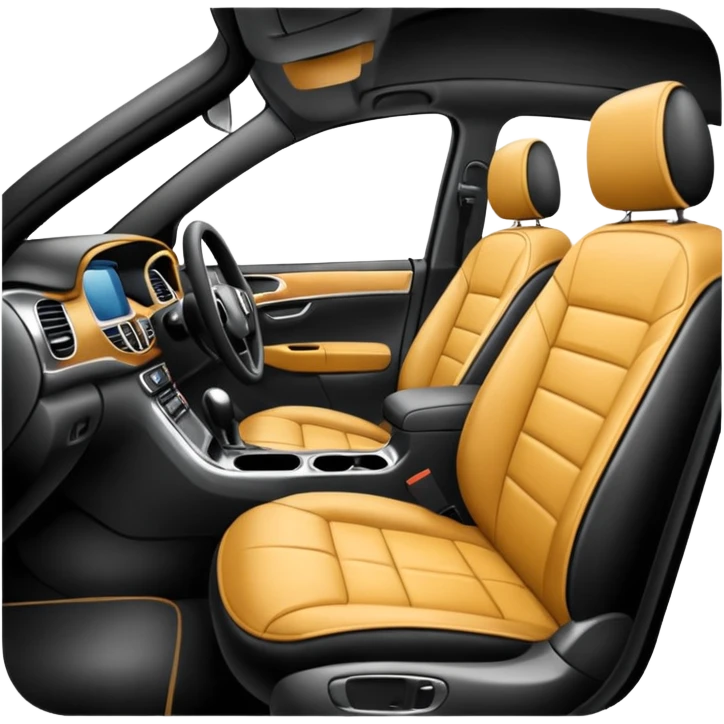 inside a car being wiped down emoji