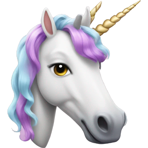 a unicorn with a mustache  emoji
