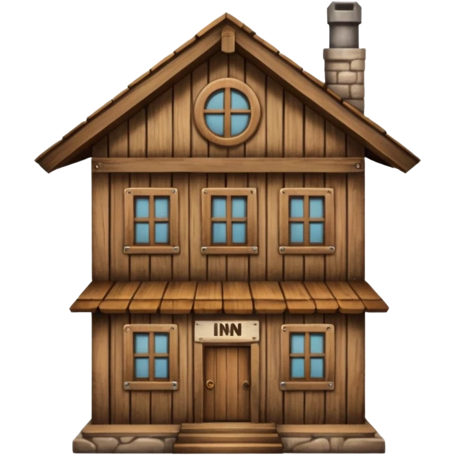 a building that says INN emoji