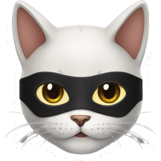 cat in ninja mask  emoji