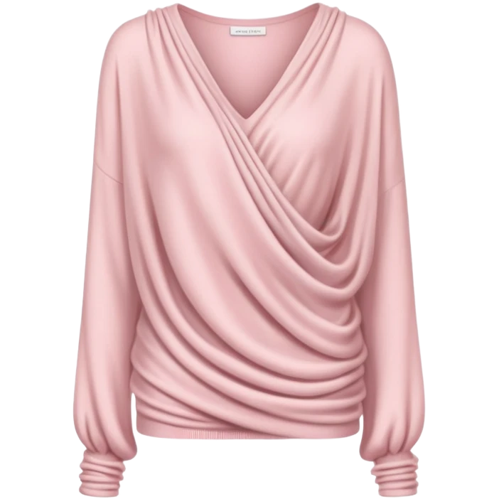 Powder pink cashmere top emoji