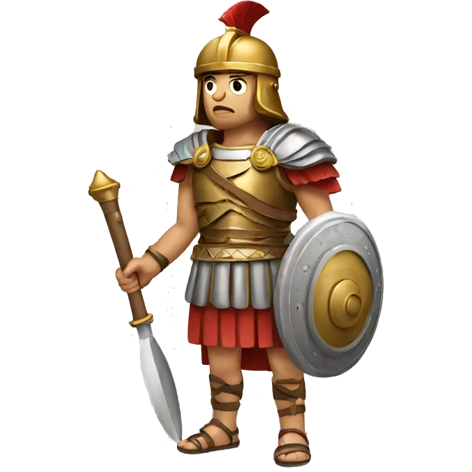roman warrior with salt dispenser emoji