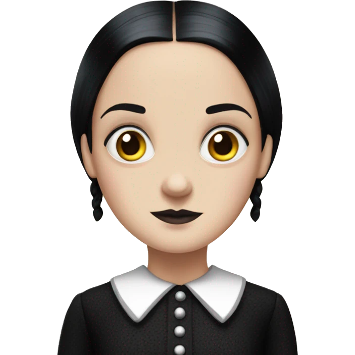 Wednesday Addams from The Addams Family emoji