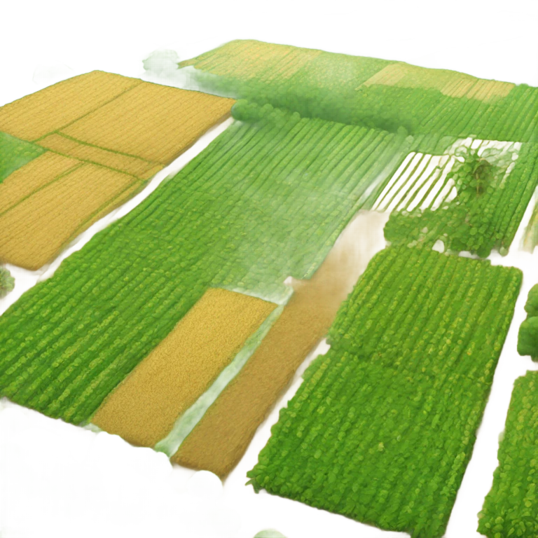 land with fields and trees emoji