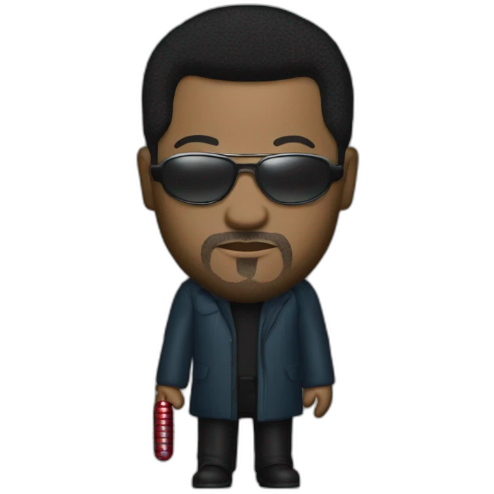 NEO,-lawrence-fishburne-from-the-matrix,-holding-red-and-blue-pill emoji