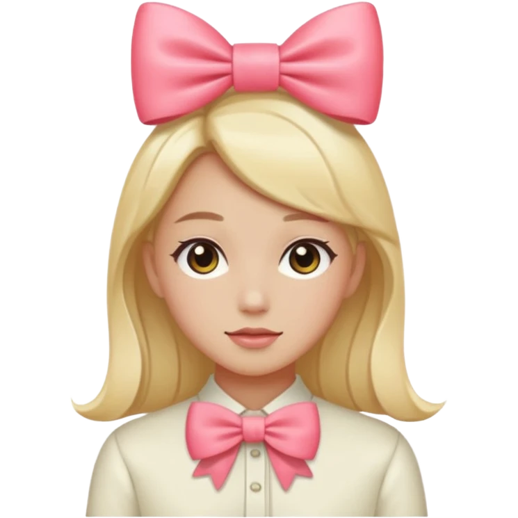 Something beautiful, like a person with a bowAlgo aesthethic emoji