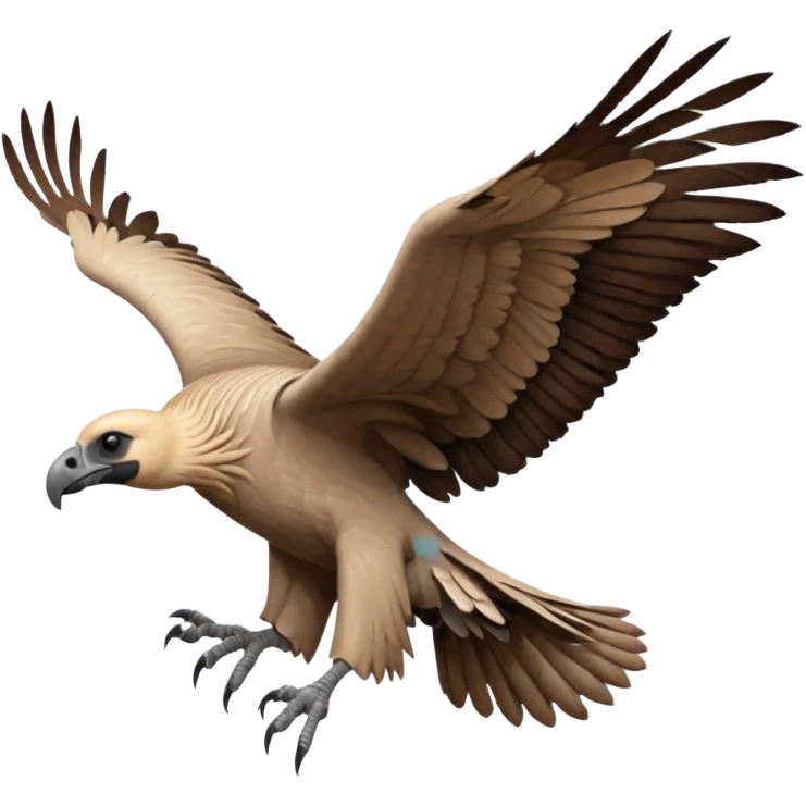 Cape vulture flying  emoji