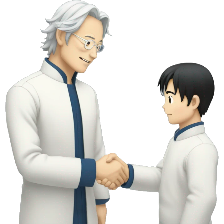 satoru gojo shaking drakes hand emoji