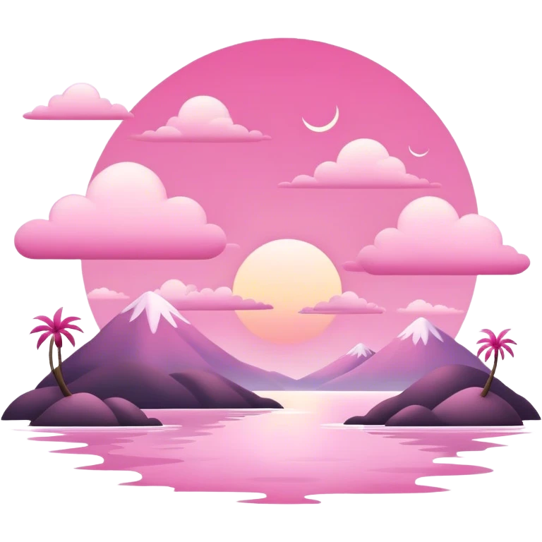 pink skies paradise dream emoji