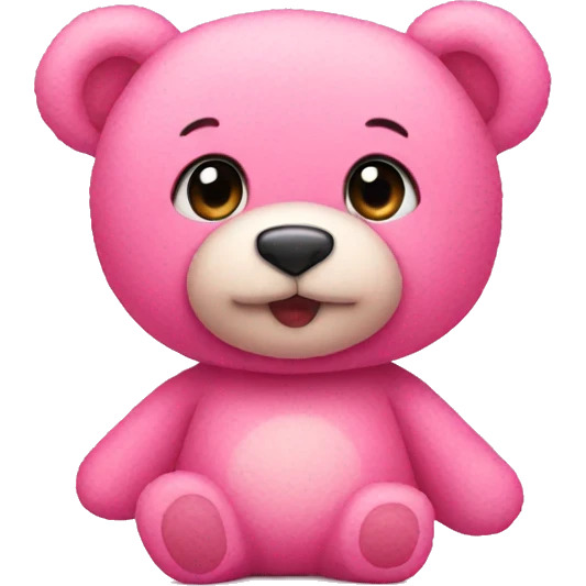 pink teddy bear emoji
