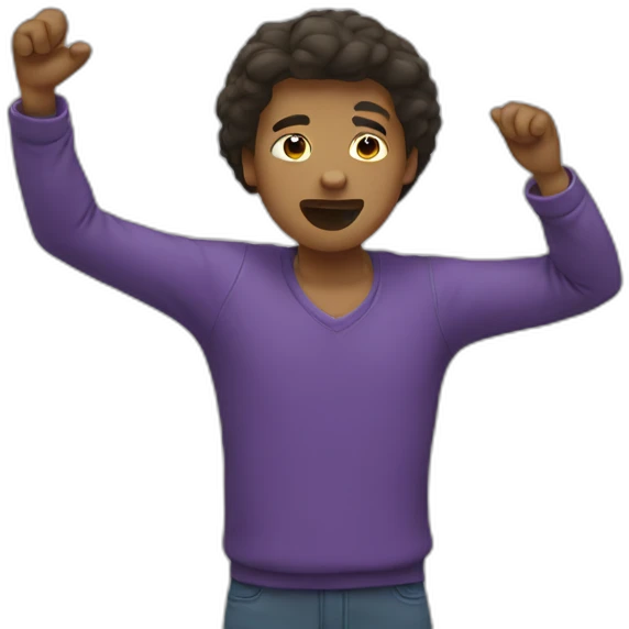 à person who dab emoji