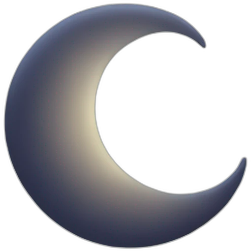 Crescent moon emoji