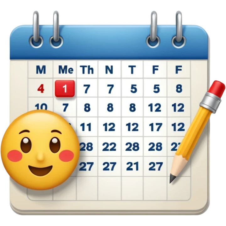 1 month from calendar emoji