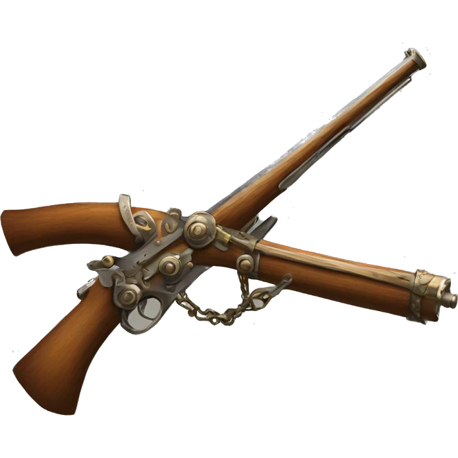 17th century Musket and Gear emoji