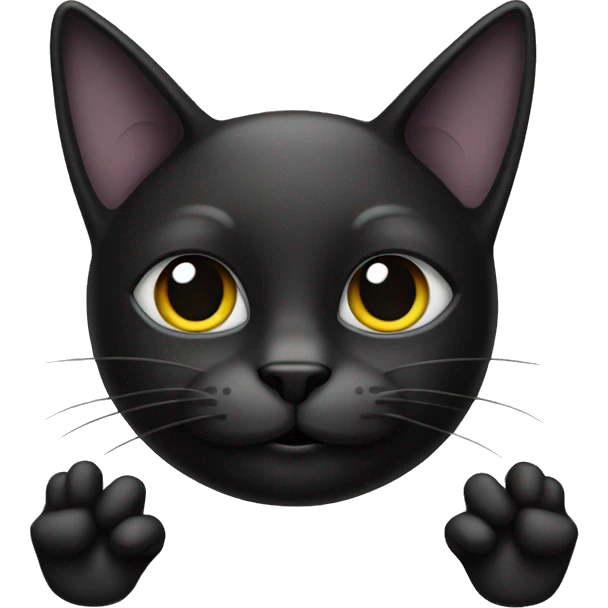 black cat peace sign  emoji