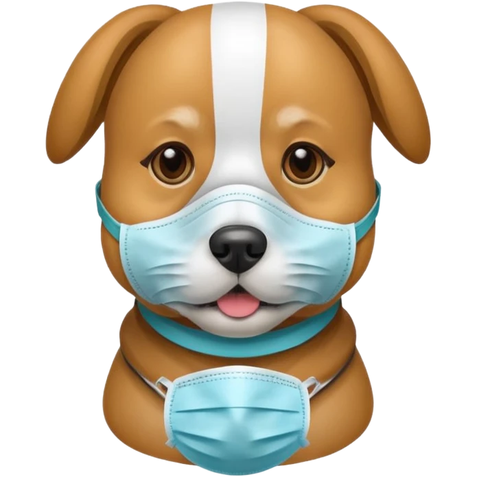 dog Wearing Medical Mask emoji