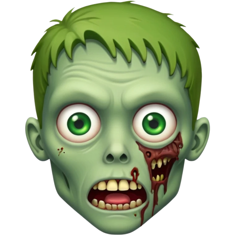 suprised zombie emoji