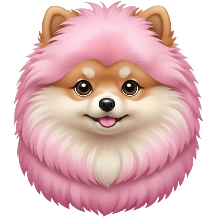 Pink Pomeranian  emoji