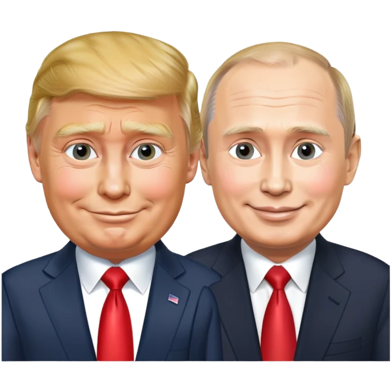 Putin and Trump emoji