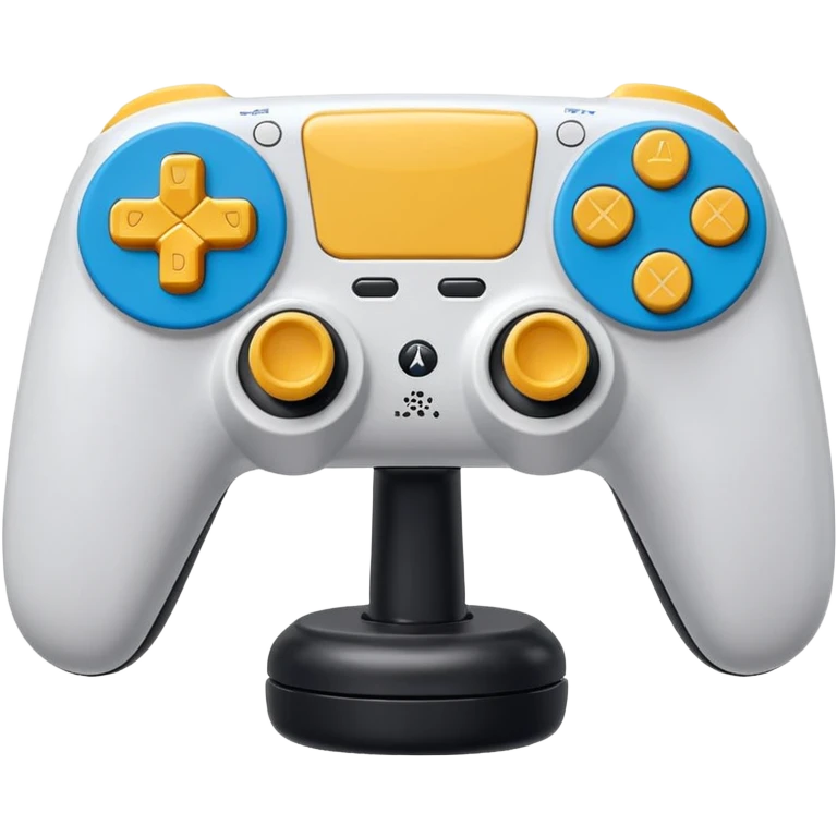 joystick ps5 colore argento 3D emoji