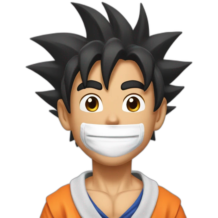 does goku clean nuts? emoji
