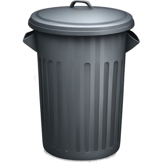 Trash can emoji