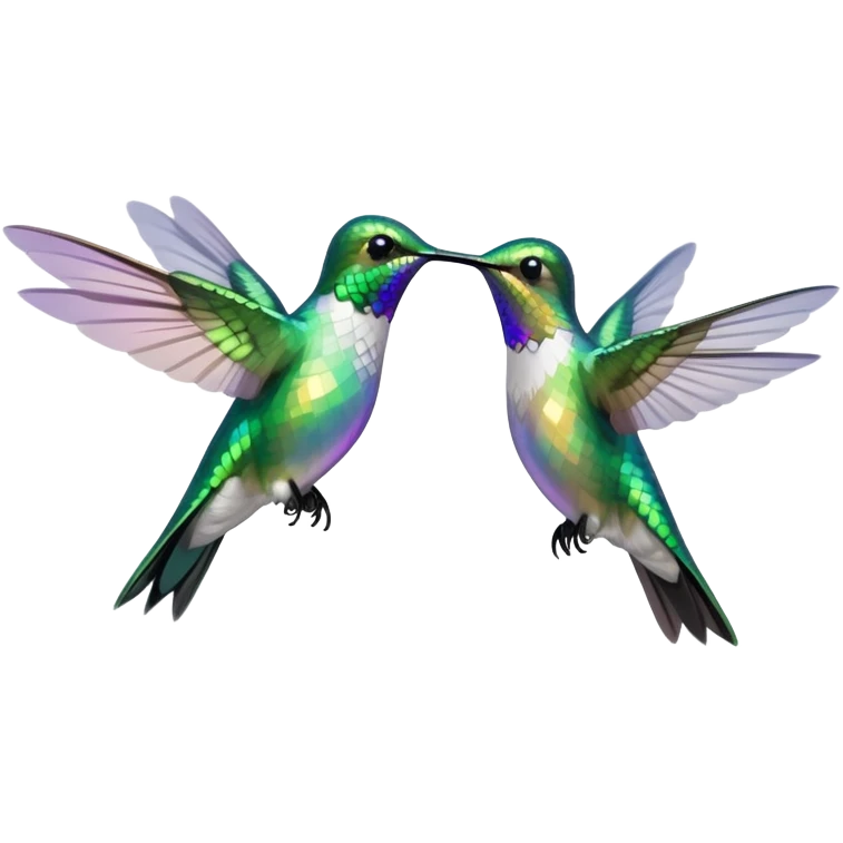 Two hummingbirds emoji