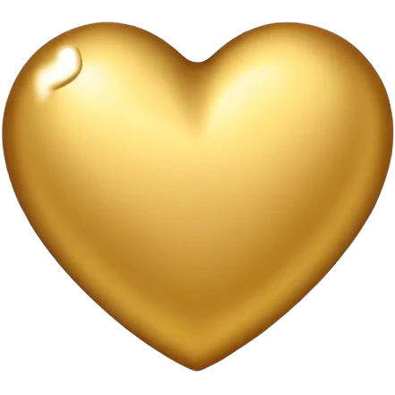 gold heart emoji
