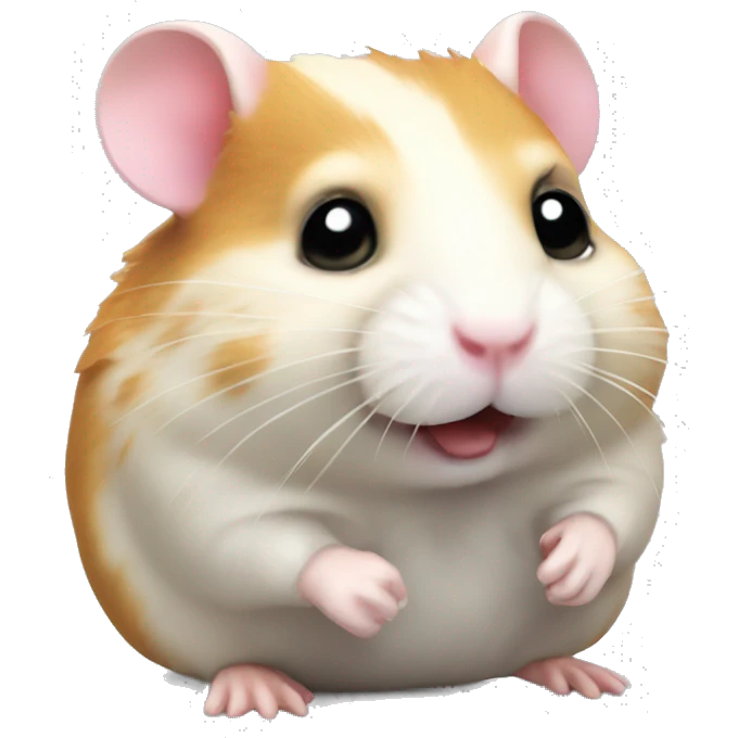 Hamster mit zuckerstange  emoji