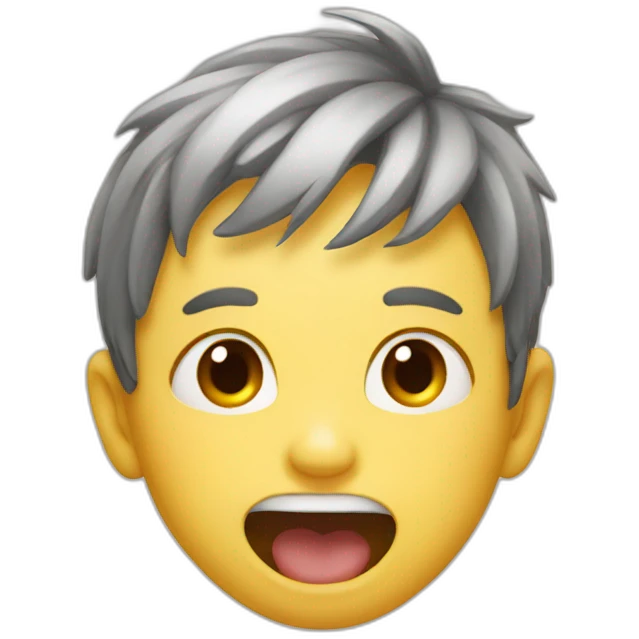 boy head tongue out emoji