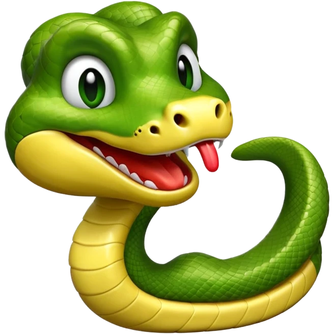 snake blowing a kiss emoji