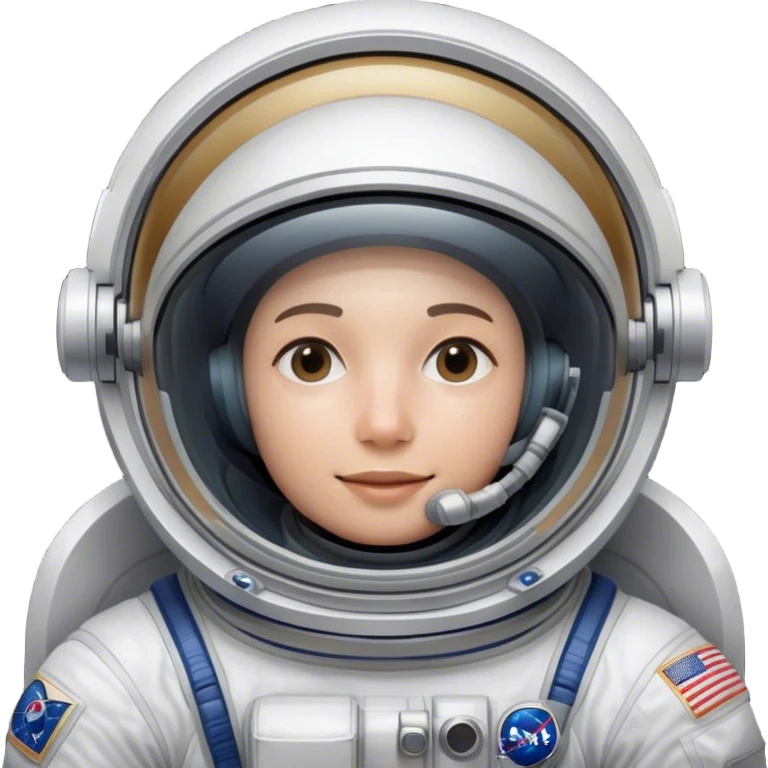Cinematic Realistic Astronaut with concealed face– A highly detailed depiction of an astronaut in a state-of-the-art space suit, floating weightlessly in the vast expanse of space. The reflective visor hides the face so we do not see the astronauts face, while intricate suit details and soft lighting create an immersive sense of realism. emoji
