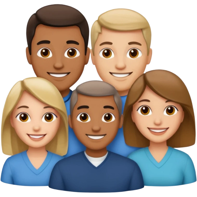 Threesome with two woman and a man emoji