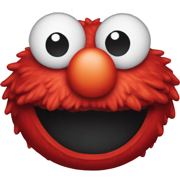 Cute Elmo head emoji