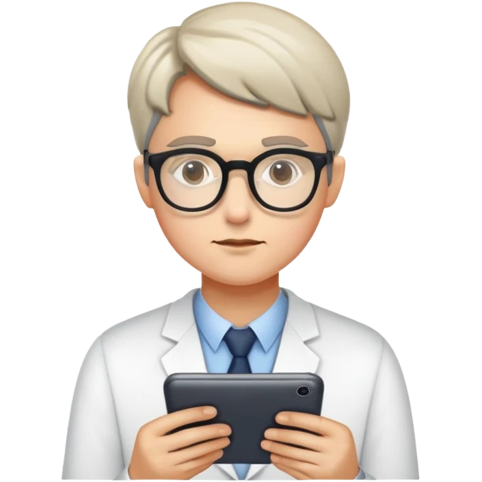 a person querying data emoji